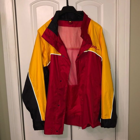 New Dhl Heavy Duty Windbreaker Jacket 